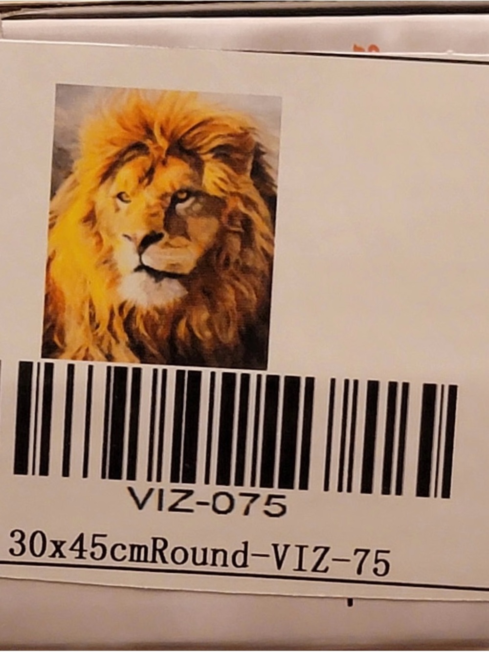 Diamond Painting Kit - 30x45 cm - round drills - “King of the Jungle”